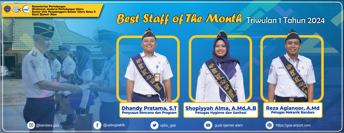 Best Staff of The Month Triwulan I Tahun 2024